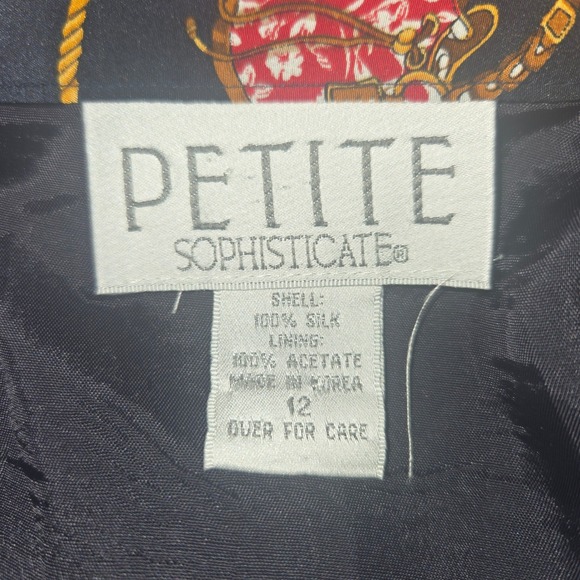 Vintage Petite Sophisticate 100% Silk Scarf Print Skirt Petite 12 Chain Baroque - Picture 2 of 8